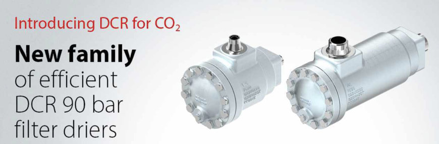 Neue hocheffiziente Filtertrockner für CO₂ - mit bis zu 90 bar Betriebsdruck